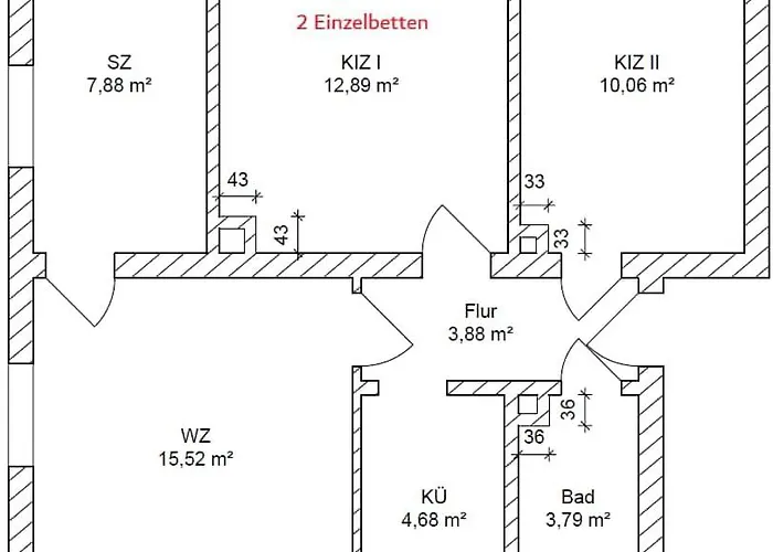 Modernes Mit 3 Schlafraeumen Nahe Leipzig *